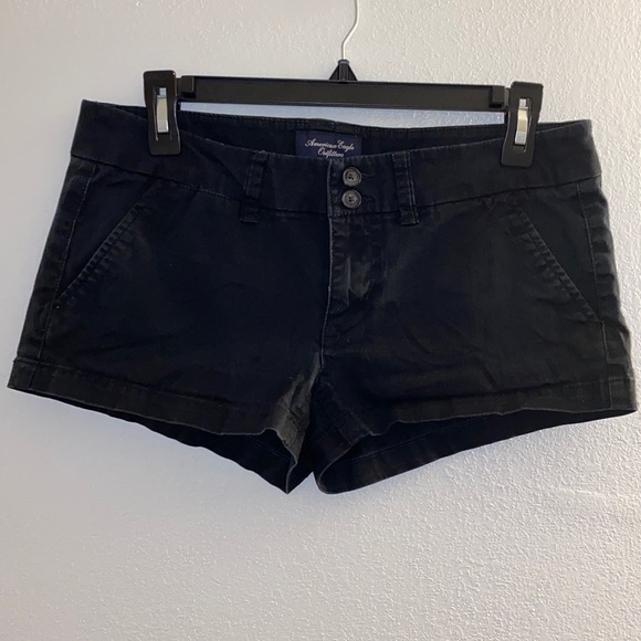 American Eagle Outfitters Black Stretch Shorts - Picture 1 of 4